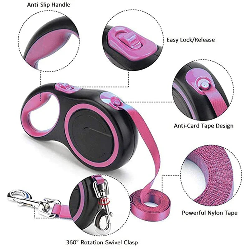 Durable Retractable Dog Leash
