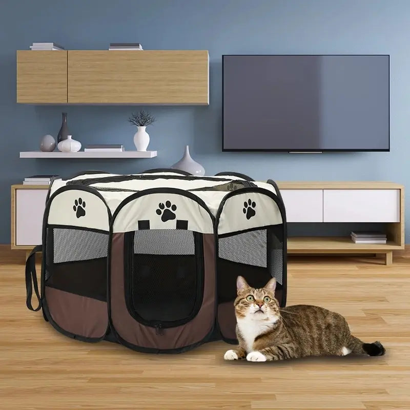 Portable Foldable Pet Tent – Furry Companion